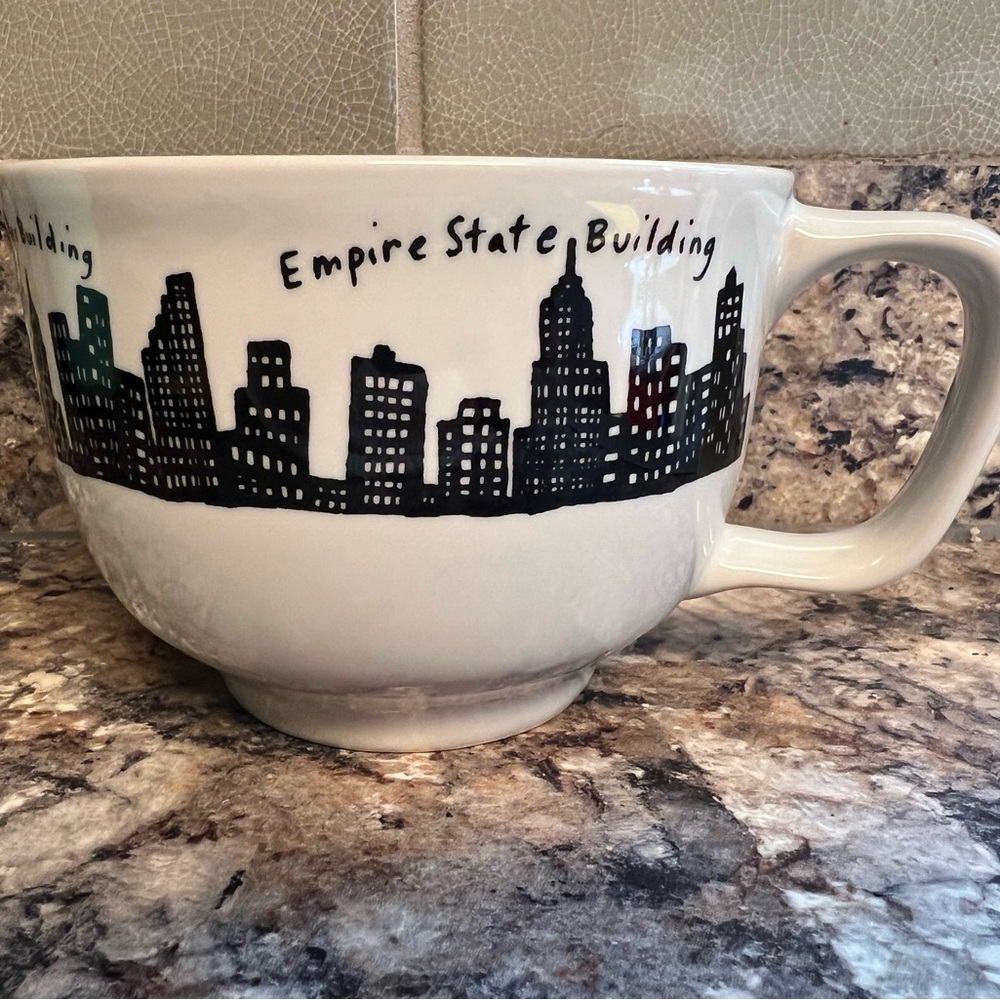 Fishs Eddy New York Skyline 18oz Coffee Mug